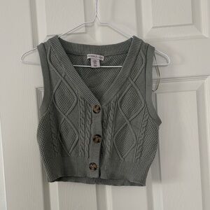 Sincerely Jules Textured Knit Sweater in Sage Green